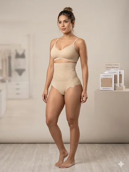 Hana Heart Semi Hilo Faja Con Encaje